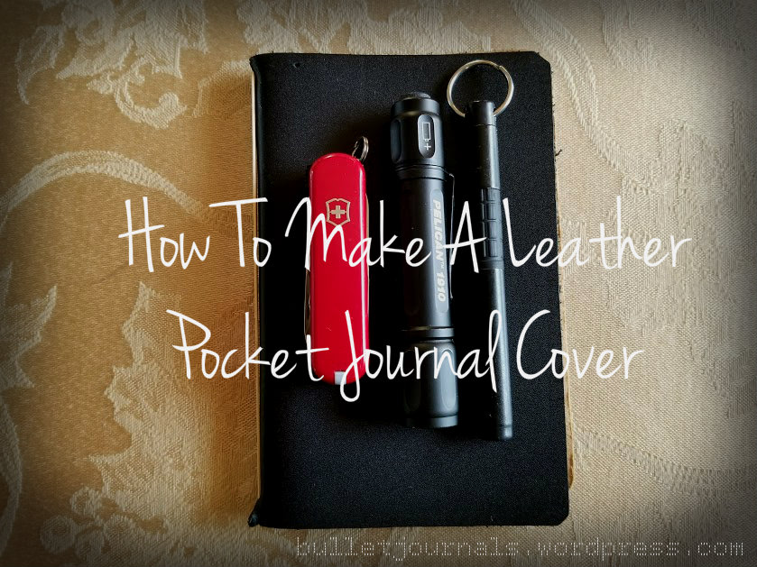 How To Make A Leather Pocket Journal Cover